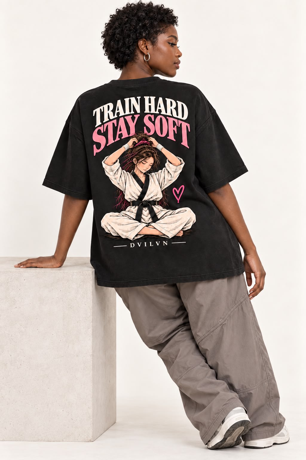 Polera Oversize DAILYN— Train Hard / Stay Soft